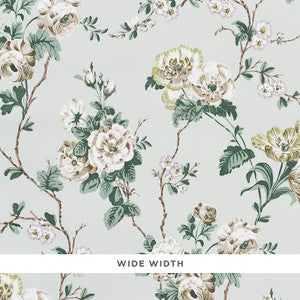 Betty Celadon 5009872 by Schumacher Designer Wallpaper