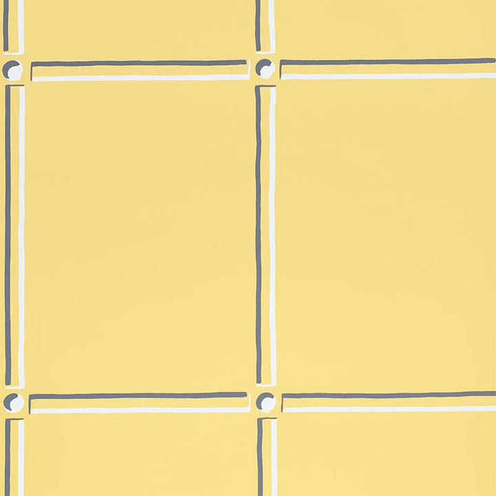 La Galerie Yellow 5009942 by Schumacher Designer Wallpaper Trompe L'Oeil 27.0" - Swanky Fabrics -