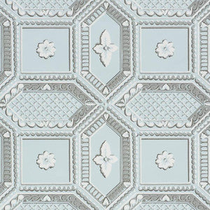 Lacunaria Sky 5009902 by Schumacher Designer Wallpaper