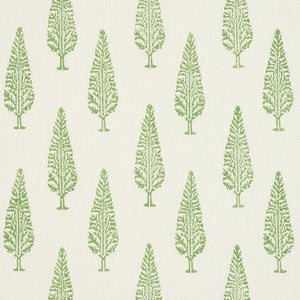 Juniper Block Print Green 178511 by Schumacher Designer Fabric