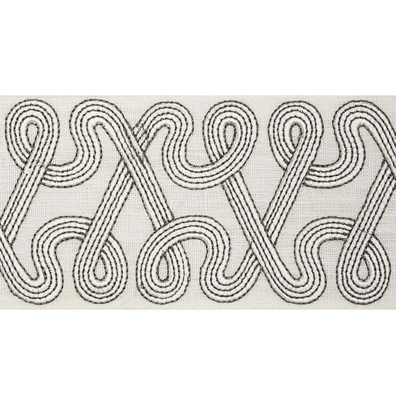 Freeform Embroidered Tape Dove 76730 by Schumacher Designer Trim Freehand 3.88" - Swanky Fabrics -