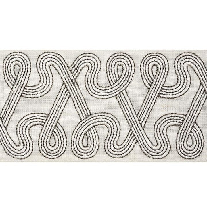 Freeform Embroidered Tape Dove 76730 by Schumacher Designer Trim Freehand 3.88" - Swanky Fabrics -