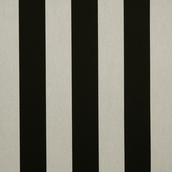 5704 Beaufort Black / White 6 Bar by Sunbrella Designer Fabric Sunbrella Awning Stripes 100% SunbrellaÂ® Acrylic USA or Imported 10-Year Horizontal: and Vertical: 46 in. - Swanky Fabrics -