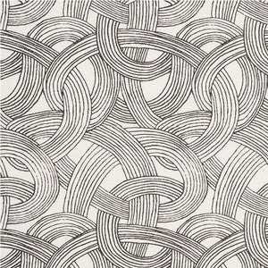Freeform Black 178711 by Schumacher Designer Fabric