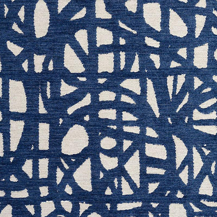 Momentum Blue 76710 by Schumacher Designer Fabric Freehand 25.25" - Swanky Fabrics -