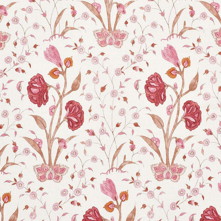 Khilana Floral Rose 178332 by Schumacher Designer Fabric Palampore 6.75" - Swanky Fabrics -