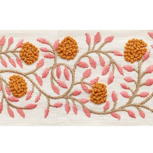 Ashoka Tape Orange & Pink 76291 by Schumacher Designer Trim