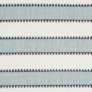 Isolde Stripe Matelass Sky 76750 by Schumacher Designer Fabric