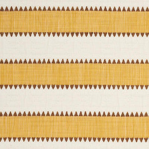 Isolde Stripe Matelass Yellow 76752 by Schumacher Designer Fabric