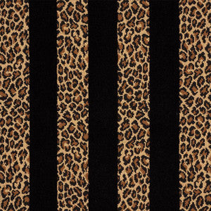 Guepard Stripe Velvet Black 77142 by Schumacher Designer Fabric