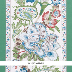 Anjou Stripe Emerald 5010170 by Schumacher Designer Wallpaper