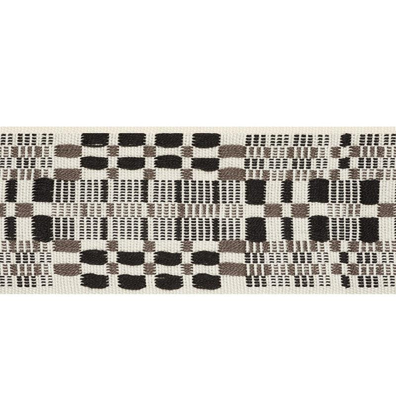 Brimfield Tape Cinder 76951 by Schumacher Designer Trim Folk Art 7.25" - Swanky Fabrics -