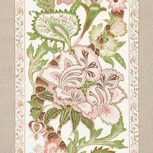 Anjou Stripe Blush 178521 by Schumacher Designer Fabric