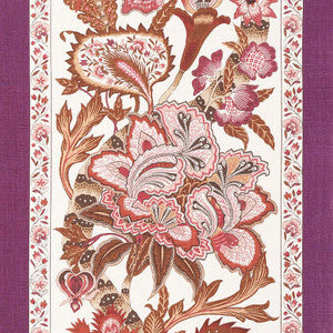 Anjou Stripe Rose 178523 by Schumacher Designer Fabric