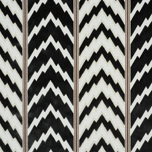 Florentine Velvet Black 77111 by Schumacher Designer Fabric