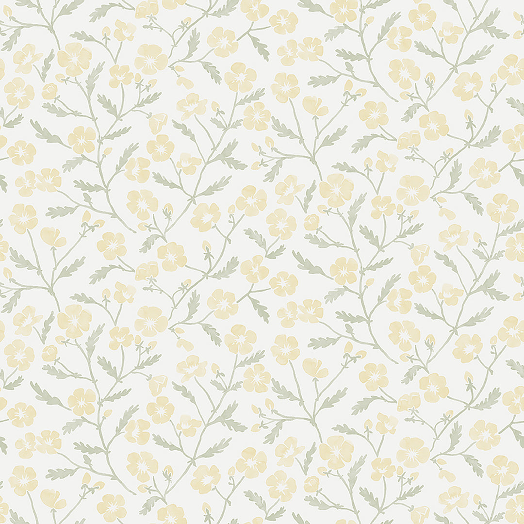 Mira Yellow 3965 by Schumacher Designer Wallcovering