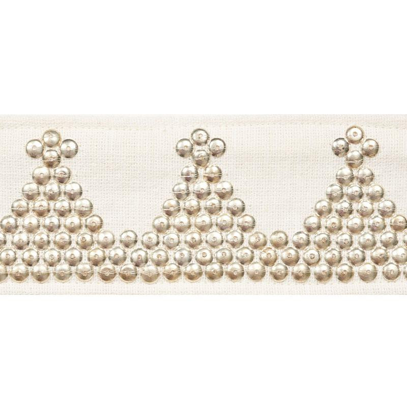 Tim Tim Tape Ivory 77252 by Schumacher Designer Trim Johnson Hartig - Swanky Fabrics -