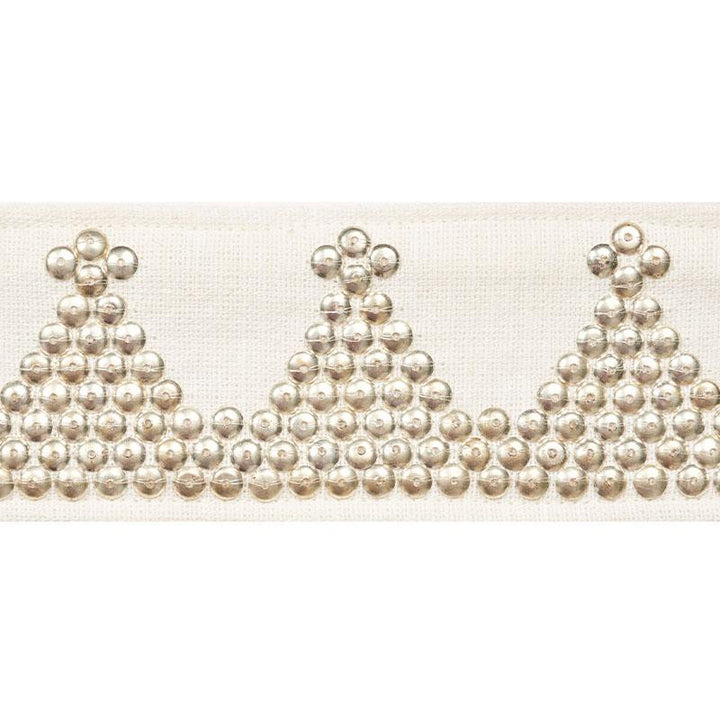 Tim Tim Tape Ivory 77252 by Schumacher Designer Trim Johnson Hartig - Swanky Fabrics -