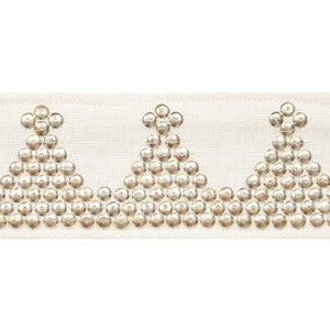 Tim Tim Tape Ivory 77252 by Schumacher Designer Trim