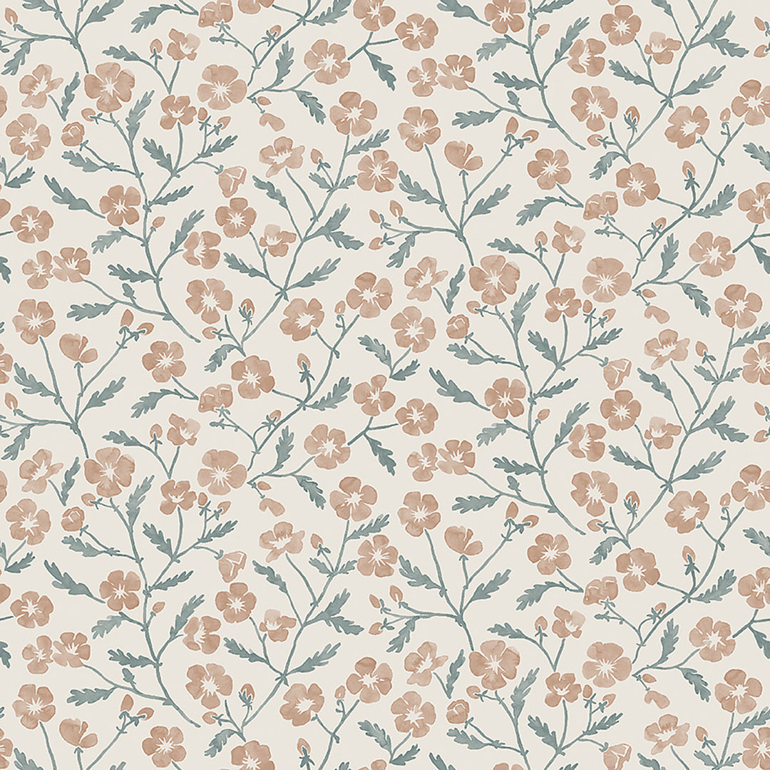 Mira Blush 3968 by Schumacher Designer Wallcovering