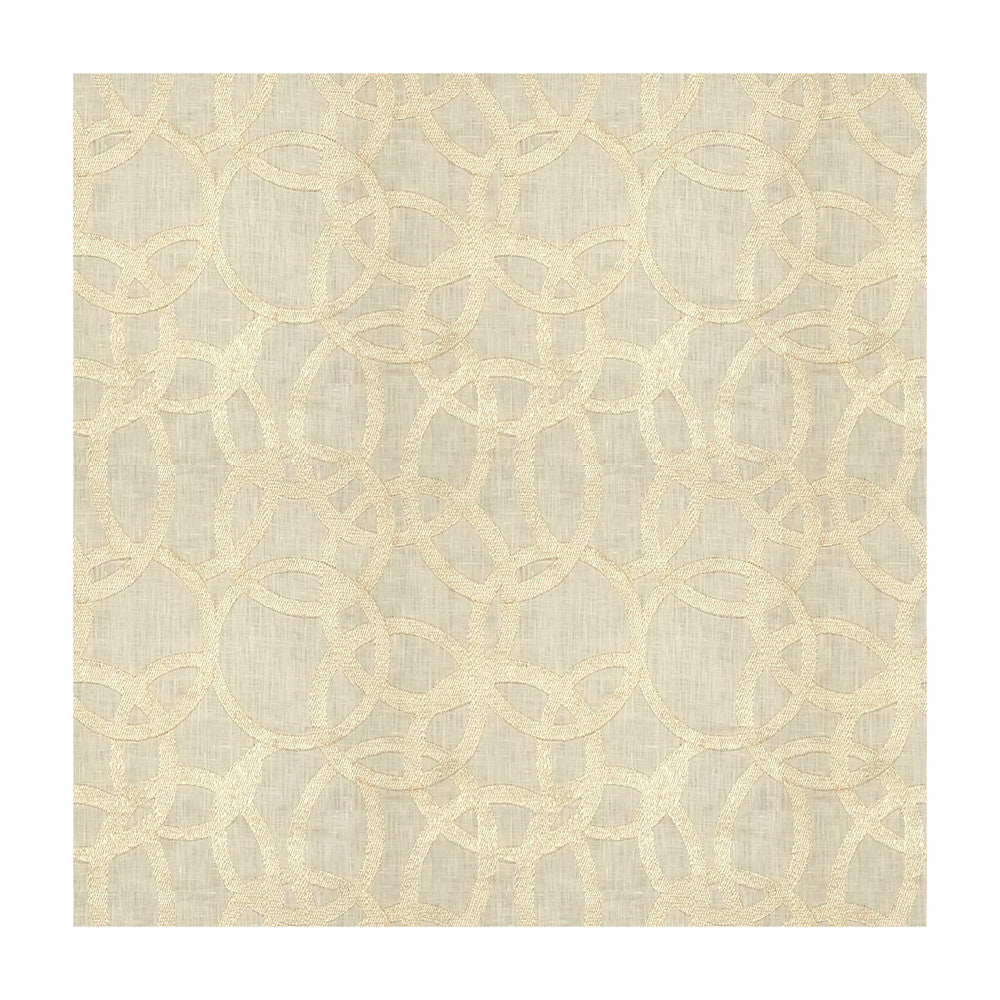Keep Shining White Gold by Kravet Couture Designer Fabric MODERN LUXE LINEN - 62%;METALLIC - 20%;POLYESTER - 18% India LIGHT Horizontal: 13 and Vertical: 13 52 - Swanky Fabrics -