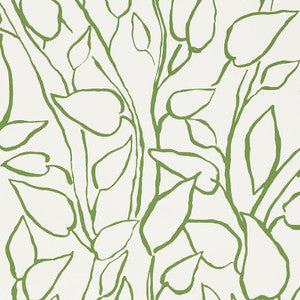 Solandra Vine Leaf 5010070 by Schumacher Designer Wallpaper