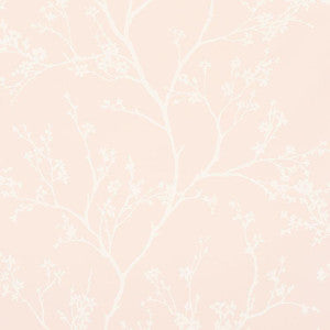 Twiggy Vinyl Blush 5010151 by Schumacher Designer Wallpaper