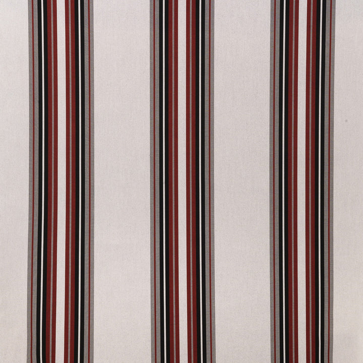 4798 Burgundy / Black / White by Sunbrella Designer Fabric Sunbrella Awning Stripes 100% SunbrellaÂ® Acrylic USA or Imported 10-Year Horizontal: and Vertical: 46 in. - Swanky Fabrics -