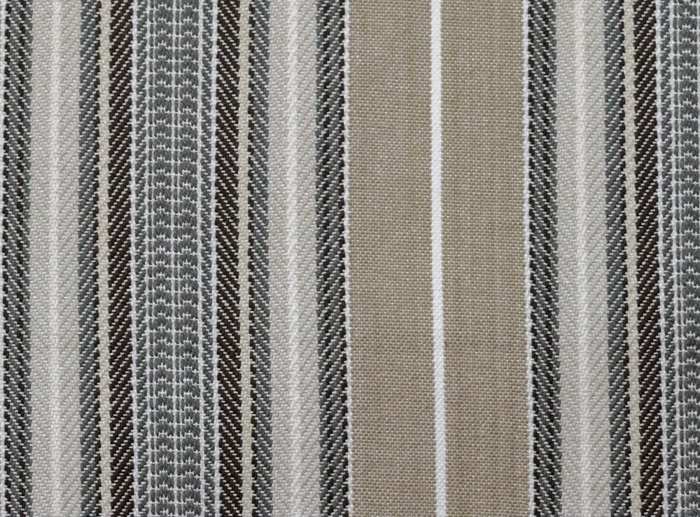 Montana Stripe Oatmeal by Roth & Tompkins Designer Fabric
