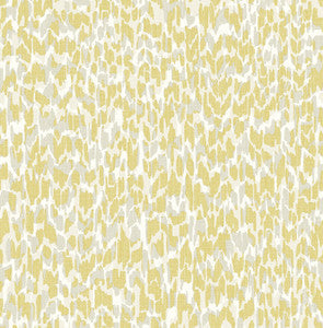 Flavia Yellow Animal Print Wallpaper by A-Street Prints Designer