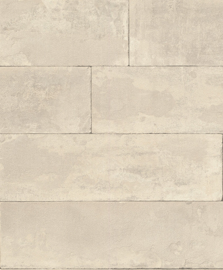 Lanier Neutral Stone Plank Wallpaper by Advantage Designer Beyond Textures Covers about 57.8 square feet 21-in by 33-ft long roll Unpasted 6.3 - Swanky Fabrics -