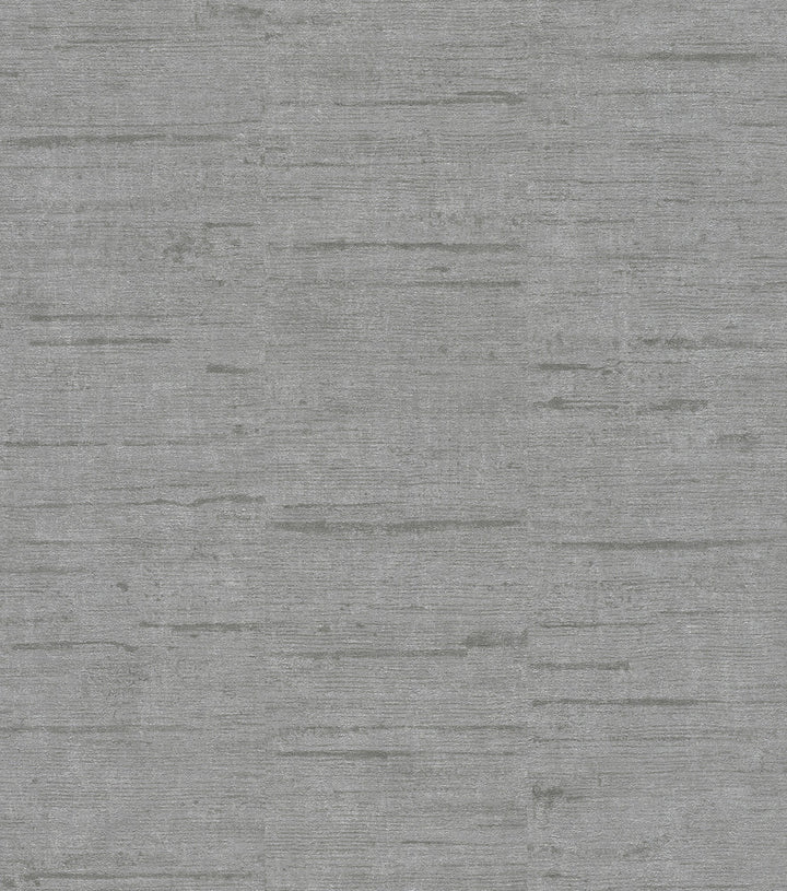 Maclure Silver Striated Texture Wallpaper by Advantage Designer Beyond Textures Covers about 57.8 square feet 21-in by 33-ft long roll Unpasted 0 - Swanky Fabrics -