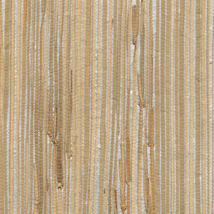 Tereza Silver Foil Grasscloth Wallpaper by Advantage Designer