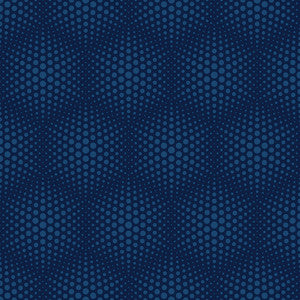 Milo Blue Bubble Geometric Wallpaper by Advantage Designer