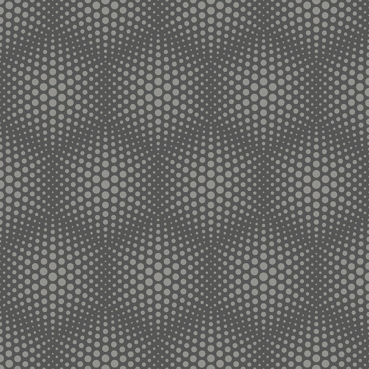 Milo Dark Grey Bubble Geometric Wallpaper by Advantage Designer Geo & Textures Covers about 57.5 square feet 20.9-in by 33-ft long roll Unpasted 20.9 - Swanky Fabrics -