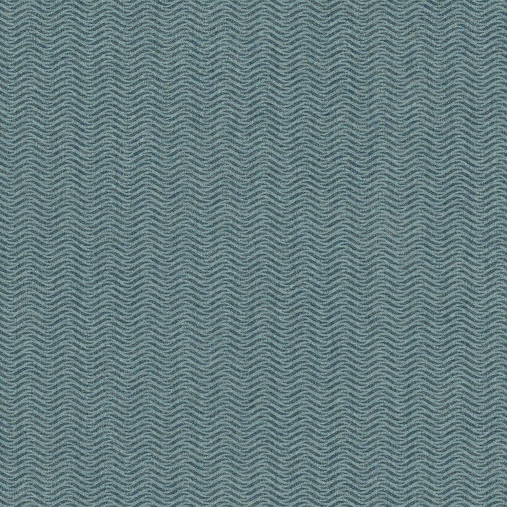Jude Teal Woven Waves Wallpaper by Advantage Designer Geo & Textures Covers about 57.5 square feet 20.9-in by 33-ft long roll Unpasted 10.5 - Swanky Fabrics -