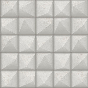Dax Grey 3D Geometric Wallpaper by Advantage Designer