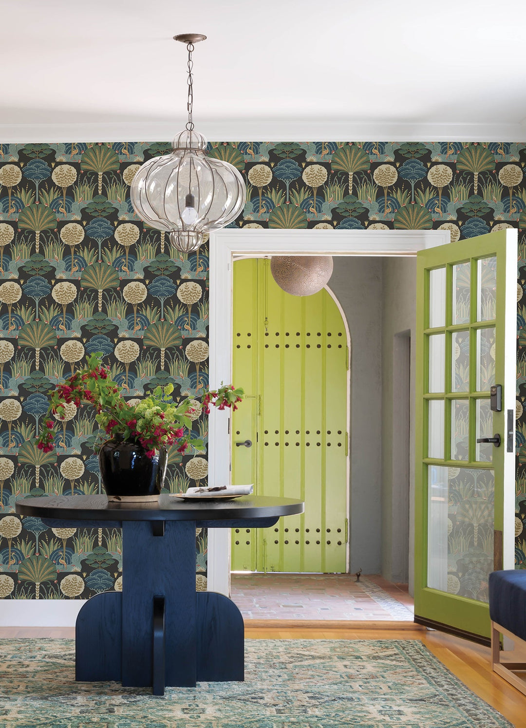 Mandeville Multicolor Tropical Paradise Wallpaper by A-Street Prints Designer