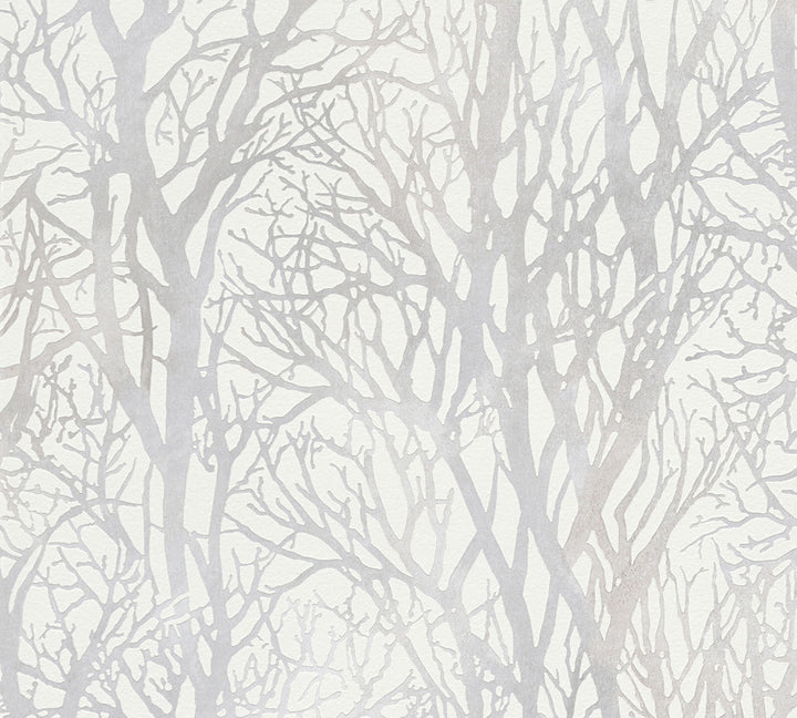 Yasuo Cream Tree Branch Wallpaper by Advantage Designer Windsong Covers about 57.5 square feet 20.9-in by 33-ft long roll Unpasted 25.2 - Swanky Fabrics -