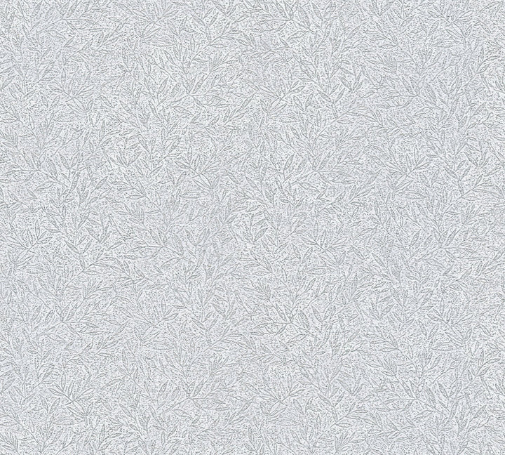 Sayuri Silver Leaf Trail Wallpaper by Advantage Designer Windsong Covers about 57.5 square feet 20.9-in by 33-ft long roll Unpasted 12.5 - Swanky Fabrics -