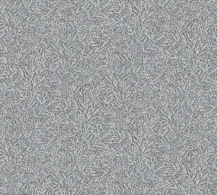 Sayuri Charcoal Leaf Trail Wallpaper by Advantage Designer Windsong Covers about 57.5 square feet 20.9-in by 33-ft long roll Unpasted 12.5 - Swanky Fabrics -