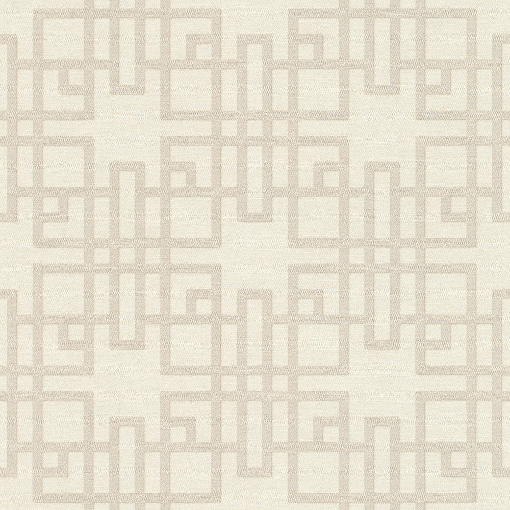 Mana White Trellis Wallpaper by Advantage Designer Windsong Covers about 57.5 square feet 20.9-in by 33-ft long roll Unpasted 20.9 - Swanky Fabrics -