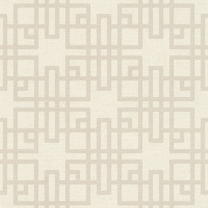 Mana White Trellis Wallpaper by Advantage Designer