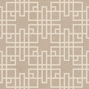 Mana Beige Trellis Wallpaper by Advantage Designer