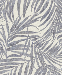 Anzu Slate Frond Wallpaper by Advantage Designer