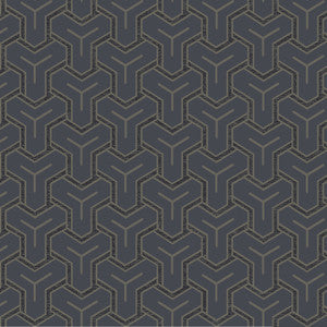 Gautier Blue Tessellate Wallpaper by Advantage Designer