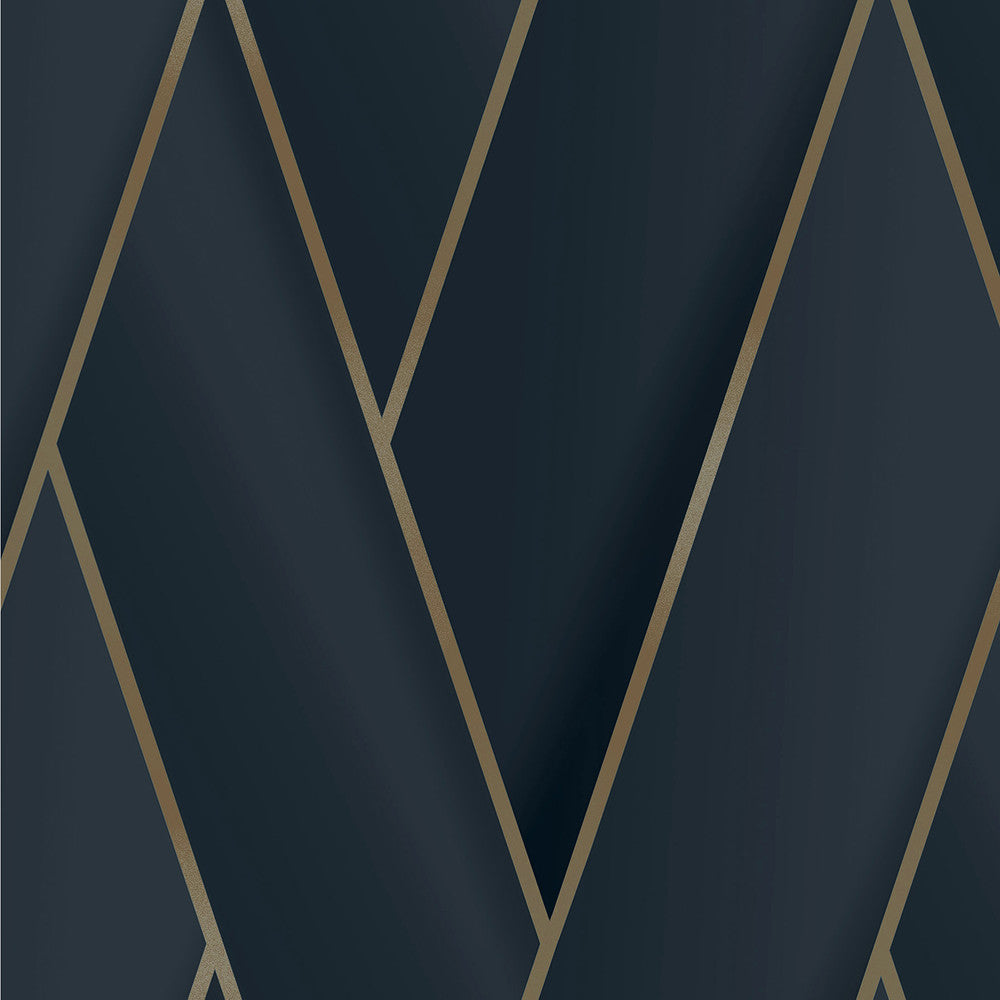 Manfred Navy Modern Herringbone Wallpaper by Advantage Designer Passport Covers about 57.5 square feet 20.9-in by 33-ft long roll Unpasted 12.6 - Swanky Fabrics -
