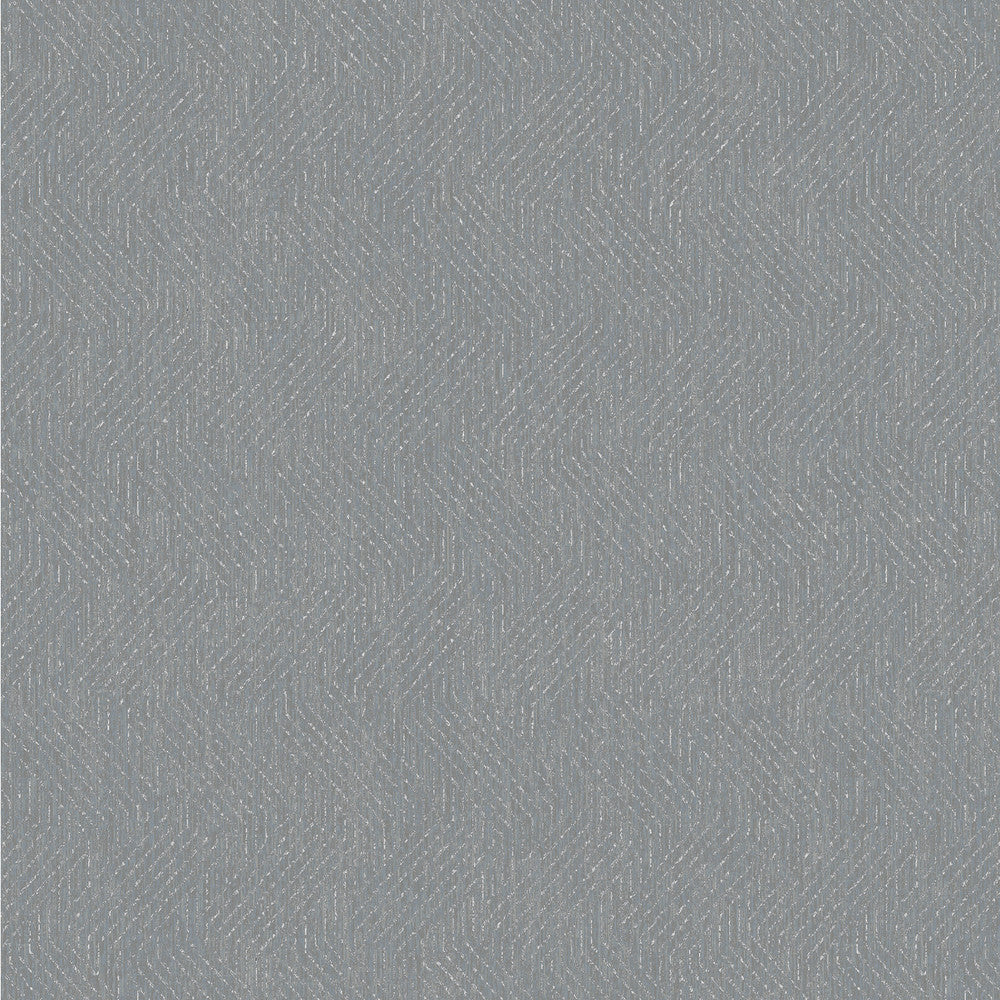 Elbert Dark Grey Zig Zag Wallpaper by Advantage Designer Passport Covers about 57.5 square feet 20.9-in by 33-ft long roll Unpasted 25.2 - Swanky Fabrics -