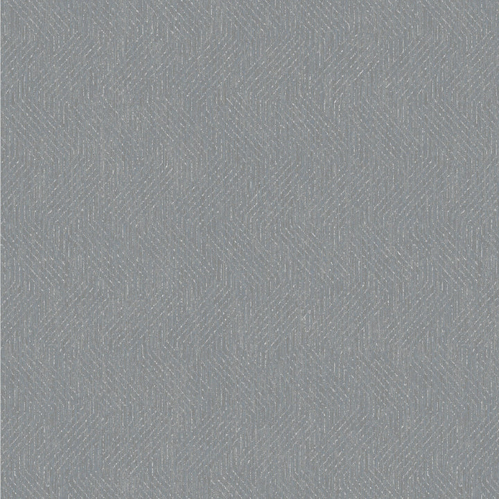 Elbert Dark Grey Zig Zag Wallpaper by Advantage Designer Passport Covers about 57.5 square feet 20.9-in by 33-ft long roll Unpasted 25.2 - Swanky Fabrics -