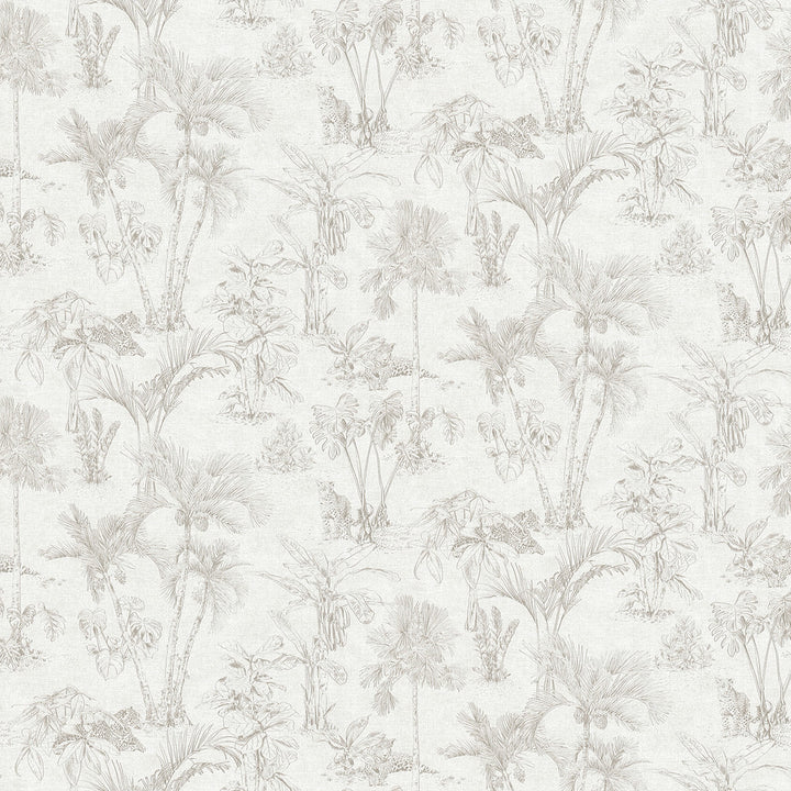 Zapata Off White Trees Wallpaper by Advantage Designer Cuba Covers about 57.5 square feet 20.9-in by 33-ft long roll Unpasted 0 - Swanky Fabrics -